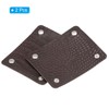 PATIKIL Luggage Handle Packaging 2 Pack Irregular Pattern PU Handbag
