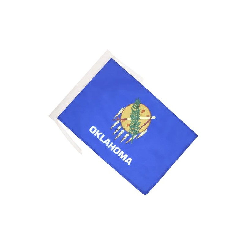 AZ FLAG Oklahoma Flag 18'' x 12'' cords - US