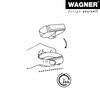 Floor doorstop CLEAR "L40mm/H14mm"