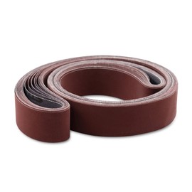 Red Label Abrasives 2 X 48 Inch 1200 Grit Flexible Aluminum Oxide Ultra Fine Sanding Belts, 6 Pack