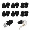 Large Size 6 Pairs Triple Flange Compatible with Shure SE215