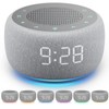 White Noise Machine & Alarm Clock 2-in-1, 18 Soothing Sound