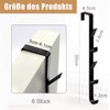 ZYNERY 6 x 5 Hooks Door Coat Rack, Stainless Steel,