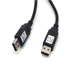 GXMRHWY USB 2.0 Male to USB 2.0 Male with FT232R Chipset Null Modem Cable for PC to PC Data Transfering Communication 2.5Meter