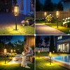 KOOPER Taller Solar Pathway Lights Outdoor, 8 Pack Upgraded Brighter