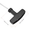sourcing map Recoil Start Rope with Handle 5 mm Diameter