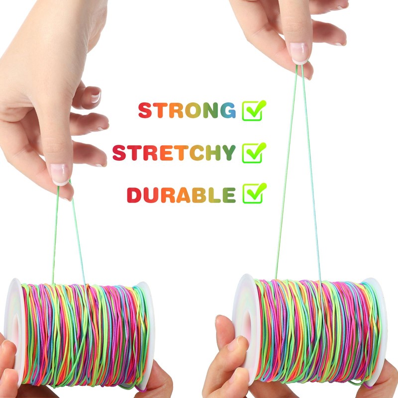 Diboniur Elastic String for Bracelet Making, 1 mm × 100