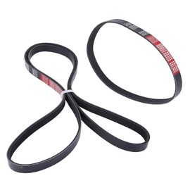 Slakerbe AC Compressor Alternator Serpentine Belt, 243857 286570 AC Alternator Serpentine Belt Compatible with Maserati Ghibli 2014-2020 for Quattroporte 2014-2020 for Levante 2017 2018 2019 2020