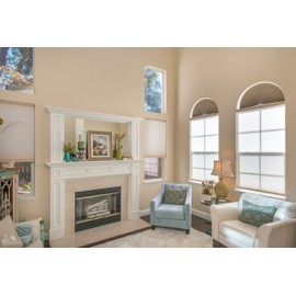 Redi Shade Original Arch Light Blocking Pleated Fabric Shade, 72 in x 36 in, Natural