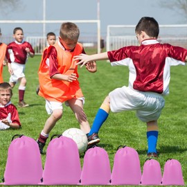 iMucci 6Pcs Drawstring Bag Waterproof sack Nylon Bag ditty bag for Gym Traveling, Hiking, Yoga, Shopping