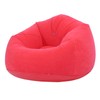 Inflatable Lounge Chair Flocking PVC Portable Folding Blow Up Sofa