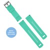 BARTON WATCH BANDS 20mm Smoke Grey/Mint - Elite Silicone Watch