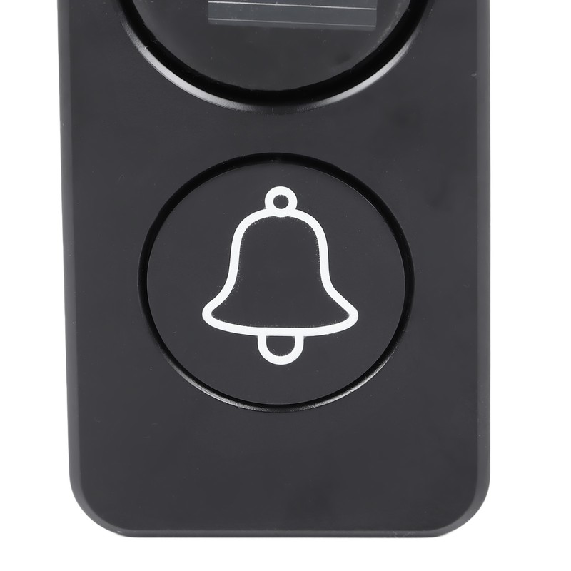Self Powered Doorbell Black Battery Free Wireless Smart Elderly Pager