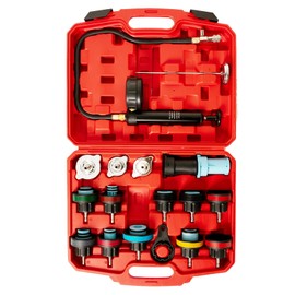 Punmew Radiator Coolant Pressure Tester Kit 18pc Automotive Cooling System Pressure Tester Kit for Water Tank Leakage Detection