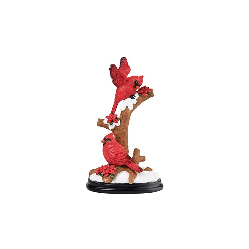Gallerie II Winged Cardinals Figurine Red