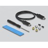 Delock External USB Type-C Combo Enclosure for M.2 NVMe PCIe