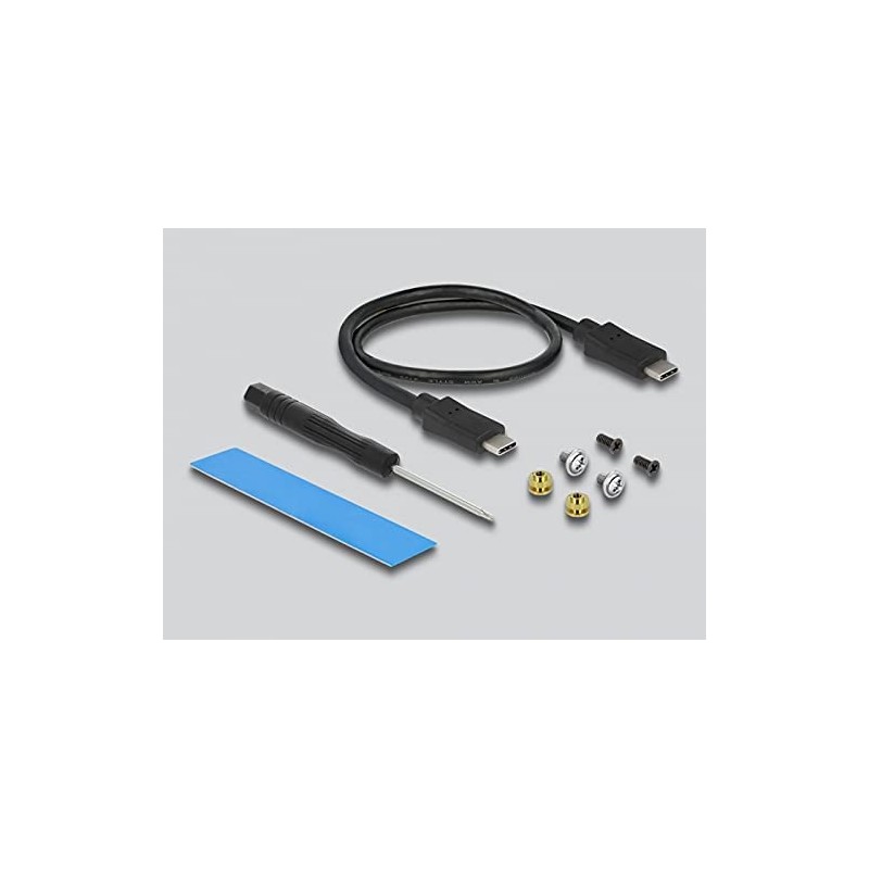Delock External USB Type-C Combo Enclosure for M.2 NVMe PCIe