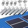Solar Panel Bracket Flat Roof, 6 Aluminium Mounting Rail &