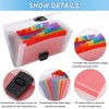 Expanding File A6, 2 Pieces Document Folder with 13 Compartments,