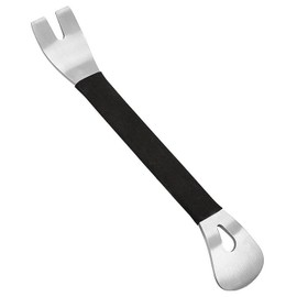 JONMON Car Pry Tool, Auto Trim Removal Tool, Metal Steel Door Panel Dashboard Audio Navigation Molding Bar Puller Interior Upholstery and Trim Repair Tool for Removing Automotive Radio