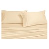 Royal Hotel Bedding Solid Ivory 600-Thread-Count 4pc King/California-King Waterbed-Sheets 100-Percent