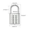 PATIKIL 10 Digit Combination Lock, 5 Position Locking Mechanism Push