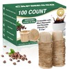 CAPMESSO Disposable Coffee Paper Filters, 100 Count Keurg Cup Coffee