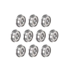 sourcing map F694ZZ Flanged Ball Bearings 4 x 11 x 4 mm Shielded Chrome Steel Bearings Pack of 10