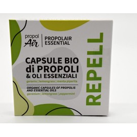 Repell - Propolis Capsules BIO with Essential Oils: Geranium, Lemongrass and Peppermint. Helps boost immune system. Works with all PropolAir propolis diffusers range