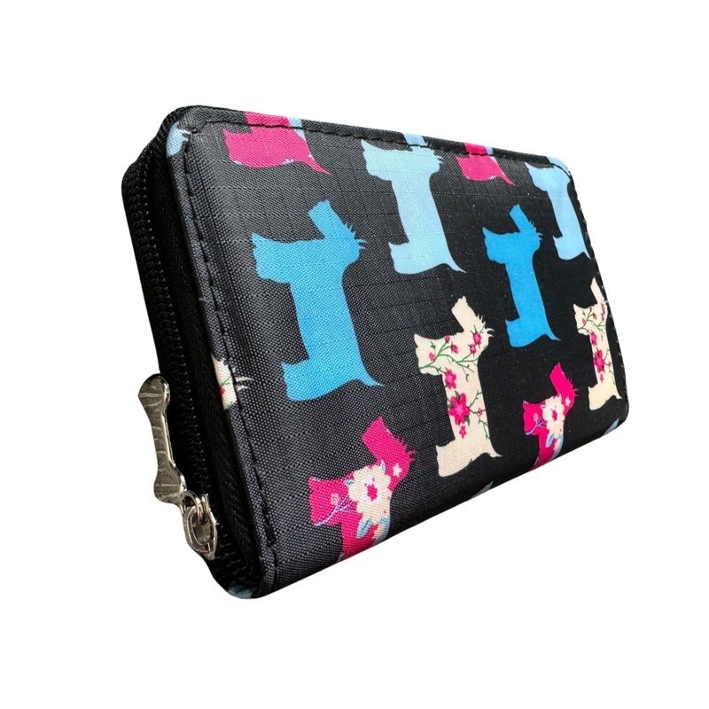 Solis Accessories Scotty Dog Print Zip Around Wallet – Women’s