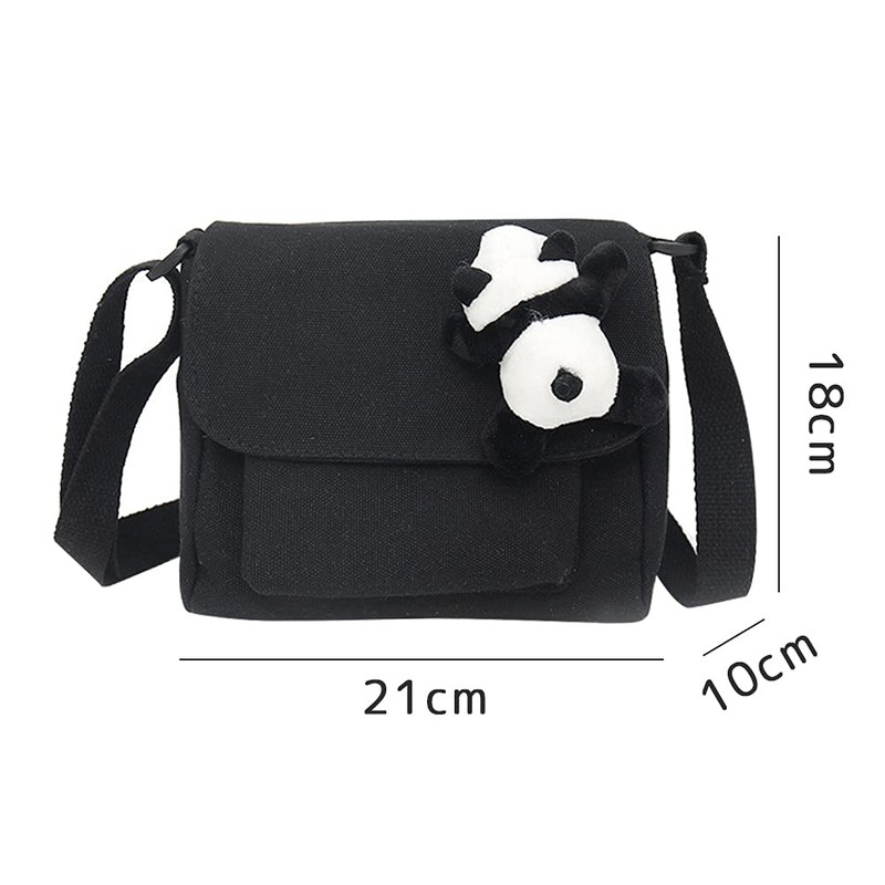 Highawk Panda Plush Outing Bag, Cross-body Mini Pouch, Pochette, Lightweight,