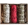 3-Piece Sage Smudging Kit - White, Dragon's Blood, and Black