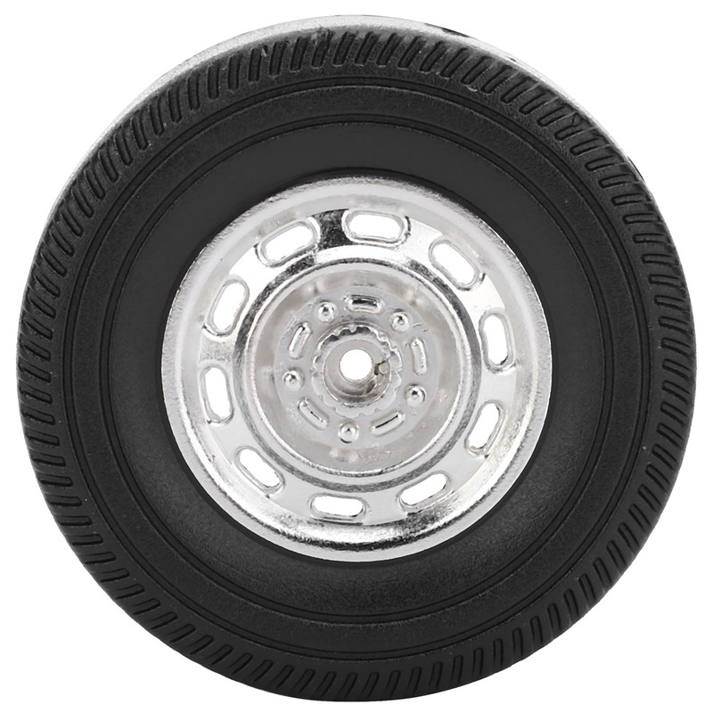 4Pcs Metal Drifting Rubber Wheel Tire Replacement Accessory for WPL