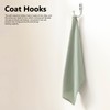 ALLY-MAGIC Coat Hooks, 5 Pcs Single Prong Robe Hooks with
