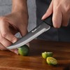 Wanbasion Black Non Serrated Steak Knives Set, Steak Knife Set