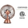 HOLMES 4" Mini Heritage Desk Fan, USB-Powered, Single Speed, 4