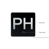 BUILDINGSIGNS.COM PH Elevator Jamb Plate Sign (Penthouse JAMB Plate) with