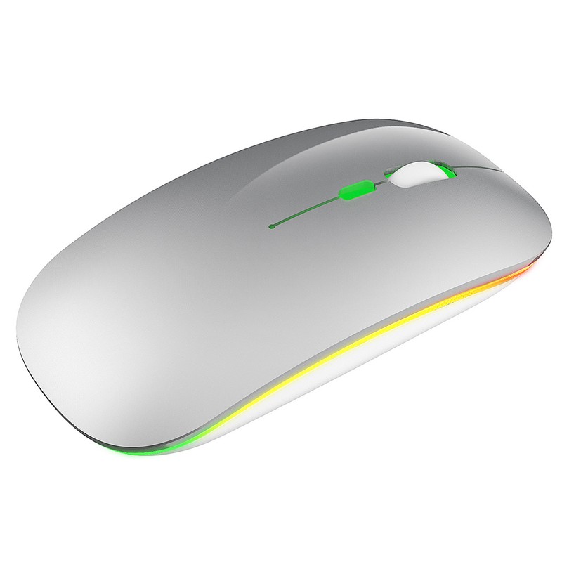 Wireless Mouse 2.4G Rechargeable USB Wireless Gaming Mouse with LED