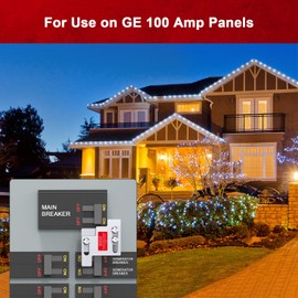 Natupal Generator Interlock Kit Compatible with GE 100 Amp Panels. 1 3/8 Inches Spacing Between Main and Generator Breaker, Professional and Interlock Kit