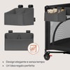 LIONELO Sidepocket Small Organizer Appendibile per Lettino 26x12x15 cm