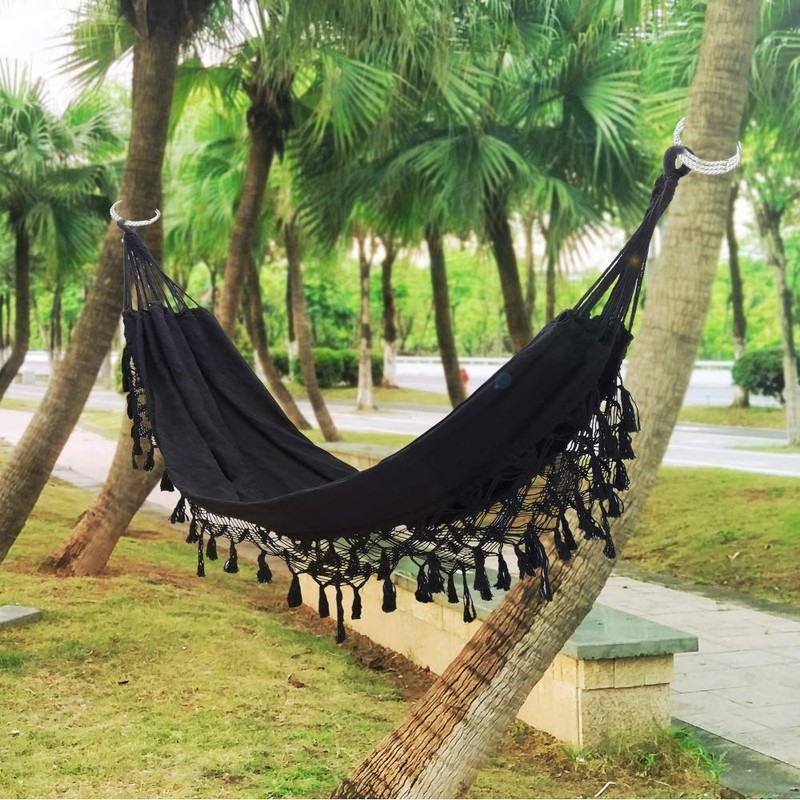 Hammock Double Hammocks for Outside Camping Cotton Canvas Fabric Brazilian