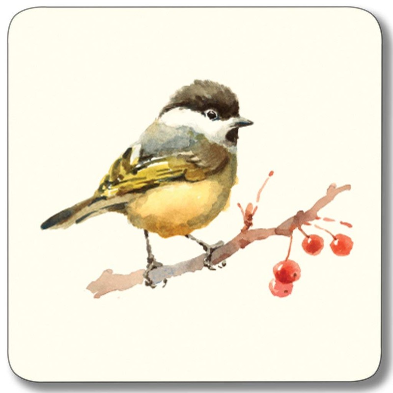 Garden Birds Melamine Coasters - Mixed Set 2, Pack of