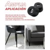 50 Niveladores para Muebles, Almohadillas de Goma Negras con Tornillos
