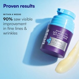 Bliss Youth Got This Serum con retinol, antienvejecimiento, reduce líneas finas y arrugas, probado por dermatólogos, resultados clínicamente probados,