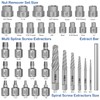 MABLEVI 36 Pcs Upgrade Screw Extractor Set, 3/8” Drive Multi-Spline