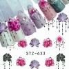 Stiker Uñas 40 Uds Mariposas, Geometría, Plumas, Plantas Etc