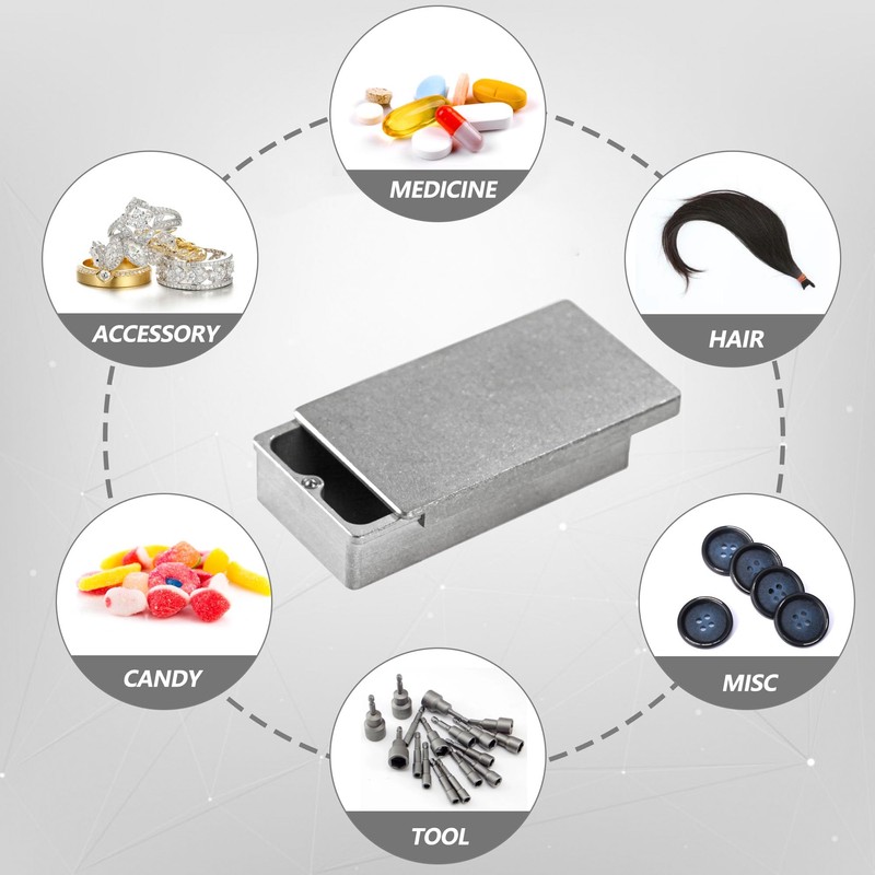 WANERSEN Titanium EDC Container Storage Box Mini Metal Box Outdoor