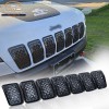 AstraDepot For 2019-2023 Jeep Cherokee Honeycomb Mesh Front Grill Inserts
