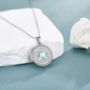 JERWLI Compass Locket Necklace for Women 925 Sterling Sliver Photo