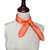 Topmode Women’s Solid Color Square Scarf Neckerchief (Orange)